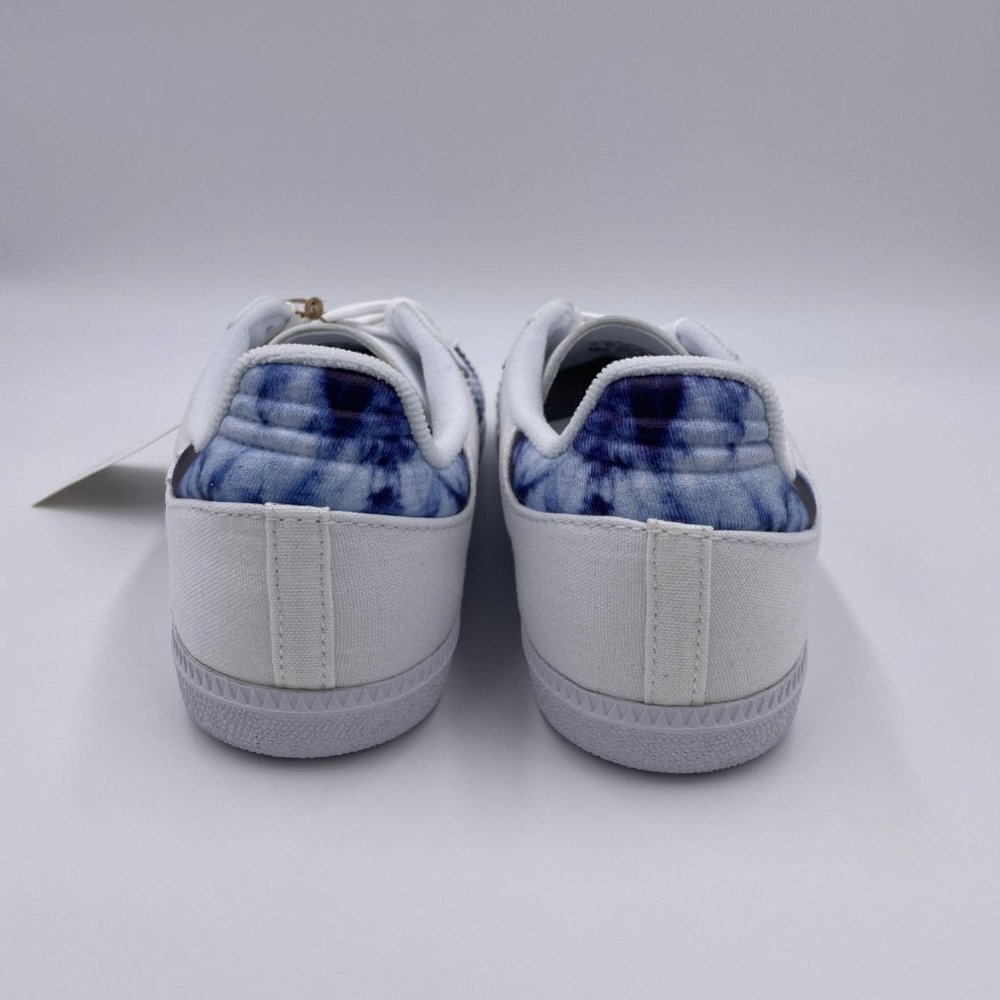adidas Samba OG White / Blue Womens Shoes - Picture 4 of 8